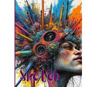 Sketch Book: Notebook : 8.5x11 inch, 100 pages, Artist Sketchbook for Drawing, Illustration, Writing, Painting, Doodling, Art Class Students (Premium Artistic Cover)