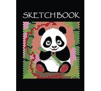 Sketch Book: Panda-Inspired Large 8.5 x 11 inches Hardcover Drawing Pad Featuring 200 Bordered Sheets, Sketch Pad for Kids and Adults