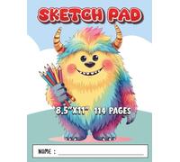 Sketch Book: This Sketch Book for Teens and Adults, Girls ages 4-12 Doodle with Pens, Colored Pencils/Unlined Notebook for Travel, School / 8.5x11 with 114 large blank pages.