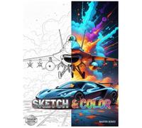 SKETCH & COLOR: Creative Coloring Book for Teens: 50+• Unique Designs for Ages 11-12