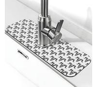 Sketch Cool - Tappetino per rubinetto con teschio di capra, tappetino drenante per lavello da cucina, paraspruzzi, assorbente, ad asciugatura rapida, tappetino per lavello da cucina