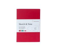 Sketch & Note, quaderno con copertina di colore rosso, 125 g/m², formato A6, 20 fogli