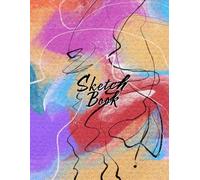 Sketch Notebook for Drawing: Abstract Floral Ink Design: Artist Sketch Pad Smooth White Paper 8.5" X 11" - 120 Pages Blank Paper (Premium Artistic Cover Vol. 25)