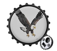 Sketch of Bald Eagle - Apribottiglie magnetico per immersioni, strumento da cucina salvaspazio, divertente apribottiglie e magnete da frigorifero, per campeggio, viaggi, campeggio, colore: nero