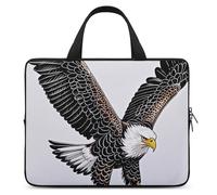 Sketch of Bald Eagle - Custodia protettiva per computer portatile da 12 pollici, per viaggi d'affari o tablet
