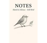Sketch & Silence - Still Bird: A Minimalist Lined Journal for Gentle Reflection and Nature-Inspired Writing