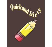 Sketchbook_100 Pages: Quick and Dirty Sketch Book for Artists