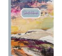 Sketchbook “Abstract Landscape I” for drawing: Blank Journal Notebook, 110 pages, Hand-painted Abstract Landscape Motif, Inspiration & Creation, ... for Work, School, Note Taking or Sketching