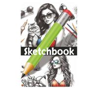 Sketchbook: Bordered blank pages in a beautiful book for all your weird and wonderful sketching ideas. Its 6x9 inches, 80 Pages...Great for Vacations, Holidays and Free Time.