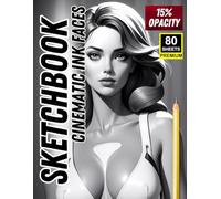 Sketchbook: Cinematic Ink Faces - Dramatic Character Studies in 15% Opacity (80 Premium Sheets): Bold, Stylized, and Expressive Faces for Artists to ... and Master the Art of Cinematic Portraiture