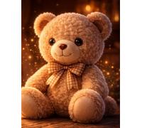 Sketchbook - Cozy Teddy Bear Candlelight: A creative space for sketching, doodling, and imaginative ideas