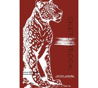 Sketchbook: Crimson Riot Collection - Crimson Ash Edition: Tiger Themed Sketchbook for Drawing - 6x9 Inch, 100 Pages