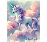 Sketchbook: Cute Magical Unicorn Sketch Book for Girls. Large 8.5 x 11 Pad/Sketchpad. 120 Pages of Blank Paper.