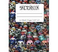 Sketchbook: Cute Skull themed Sketchbook | A fun 8.5" x 11" blank notebook for drawing and creative writing | Perfect for boys and girls who love Skulls | great gift idea