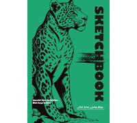 Sketchbook: Emerald Core Collection - Mint Surge Edition: Tiger Themed Sketchbook for Drawing - 6x9 Inch, 100 Pages