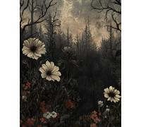 Sketchbook | Enchanted Forest Floral Art Journal | 8x10 Blank Pages for Drawing and Creative Expression: For artists who find inspiration in shadow and bloom