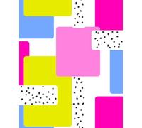 Sketchbook for Drawing, Doodling, and Creative Thoughts: 200 Blank Pages, Soft Matte Cover with Colorful Geometric Design