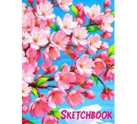 Sketchbook: Hardcover Cherry Blossom Drawing Pad for Kids, Teens and Adults, Blank Pages for Sketching, Doodling, Writing, Journaling, Large Size 8.25" x 11"