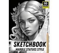 Sketchbook: Marble Statues Style - Classical Portraits for Drawing & Tracing Practice (20% Opacity): One Face Per Page | 80 Premium Sheets | Ideal for ... Tracing, and Mastering Sculpture-Inspired Art
