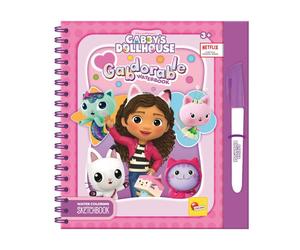 Sketchbook meow-mazing waterbook di gabby - gabby's dollhouse