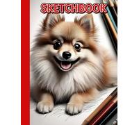 SKETCHBOOK: POMERANIAN THEMED COVER: Notebook for Drawing, Writing, Sketching, or Doodling 200 pages (8.5 X 11), White Paper. Each page has a small ... signature. Ideal for Kids Teens & Adults