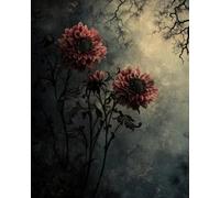 Sketchbook | Red Floral Gothic Art Journal | 8x10 Blank Pages for Sketching and Creative Expression: A hauntingly beautiful place for imagination to unfold