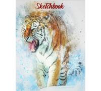 Sketchbook: Tiger Themed Sketch book with 105 blank pages for drawing ,sketching ,painting ,doodling and writing , a perfect gift for Animal lovers . 8.5” x 11