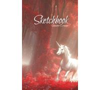 Sketchbook Unicorn Dreams: 100 pages of high-quality blank paper, each framed with a subtle rounded-corner border for an elegant touch | 5 x 8 in
