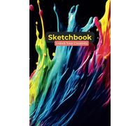 Sketchbook: Unlock Your Creativity, Notebook for Drawing, Writing, Painting, Sketching, Doodling, 120 Blank Pages, 5.5x8.5, Premium Abstract Design, ... Quote, Perfect Gift for Kids or Adults