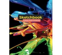 Sketchbook: Unlock Your Creativity, Notebook for Drawing, Writing, Painting, Sketching, Doodling, 120 Blank Pages, 8.5x11, Premium Abstract Design, Inspirational Quote, Perfect Gift for Kids or Adults