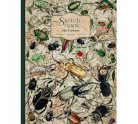 Sketchbook with Insects Vintage Scientific Illustration: Aesthetic Drawing Notebook for Sketching, Journaling, or Doodling | Large Size: 8.5" x 11" | 100 Blank Pages