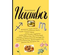 Sketchbook with November Cover: for all artist's drawings and doodles