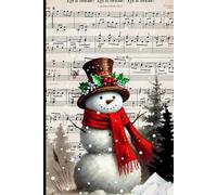 Sketchbook with Snowman with Brown Hat Cover: for all artist's drawings and doodles