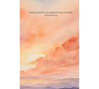 Sketchbook with Water Color Sunset Cover: for all artist's drawings and doodles