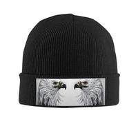 Sketching an Eagle - Berretto invernale unisex, caldo, morbido, traspirante e confortevole, elastico lavorato a maglia, Nero , Taglia unica