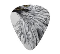 Sketching An Eagle - Confezione da 12 plettri colorati per chitarra acustica, chitarra elettrica, ukulele