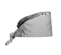 Sketching an Eagle Prints, berretto da lavoro elegante e regolabile, adatto per chef, allenamenti in palestra o doccia, colore: nero