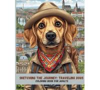 Sketching the Journey: Traveling Dogs: An Artist-Inspired Coloring Book for Adults