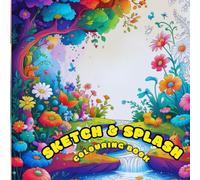 SKETCHY & SPLASHY COLOURING BOOK: Whimsical Sketches and Simple Designs for Creative Fun and Relaxation for all ages