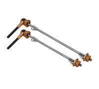 Skewer bici rapido 2 pezzi in lega alluminio 6061 e titanio TC4T, ultraleggero e resistente - set anteriore e posteriore per mountain bike e bici da corsa ((aria)
