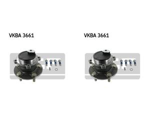 SKF 2x Cuscinetto Ruota Mozzo Assale Posteriore per Ford Focus DM2 Da Hcp