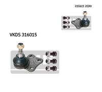 SKF 2x Giunto di Supporto Guida Anteriore Sinistra Destra per Renault Scénic III