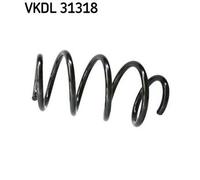 2X SKF Molla Della Sospensione Anteriore Adatta Per Seat Leon 1P1