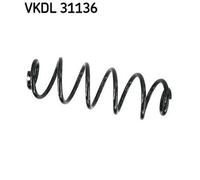 SKF Molla Elicoidale Sospensione - Posteriore - Per Audi A4 B8 (8K2) 2007-2015