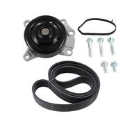 SKF Pompa acqua + Kit cinghia Poly V VKMC33817 | Compatibile con: CITROËN C1, PEUGEOT 107, TOYOTA AYGO, YARIS