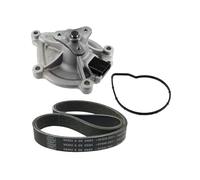 SKF Pompa acqua + Kit cinghia Poly V VKMC33843