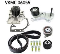 SKF Pompa Dell'Acqua + Kit Cinghia Dentata Adatto Per Volvo XC60 II 2.0 D4 XC90