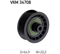 SKF Rullo Guida Cinghia A V Per Ford Transit Custom Furgone