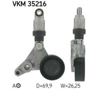 SKF Rullo Tensionatore Cinghia Poly V Idraulico Per Opel Vectra C Caravan Signum