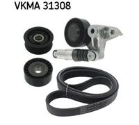 SKF Set Cinghia Scanalata Cinghia Dentata per Audi A6 Avant 4F5 C6 4FH 8T3